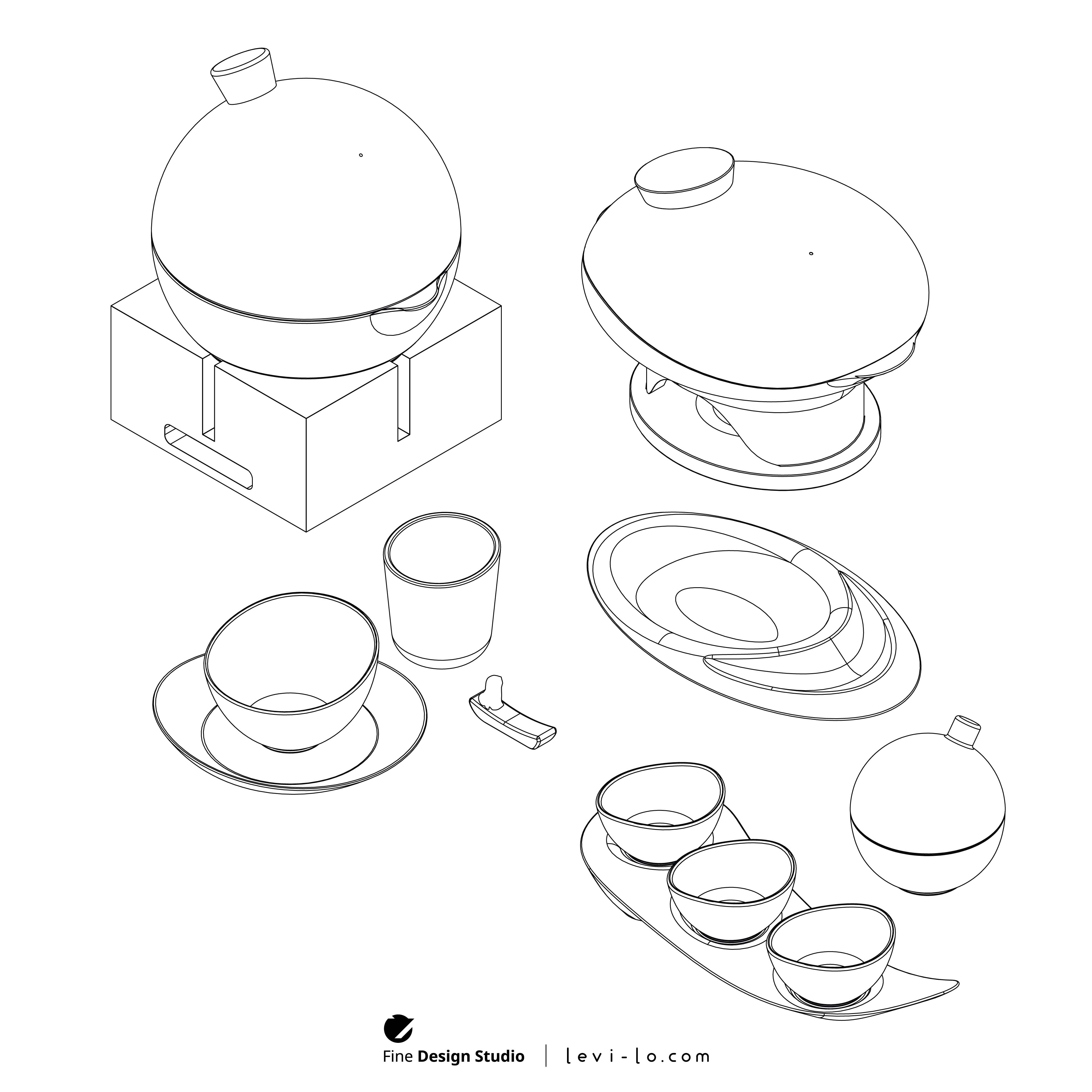 Isometric view diagram of Minware