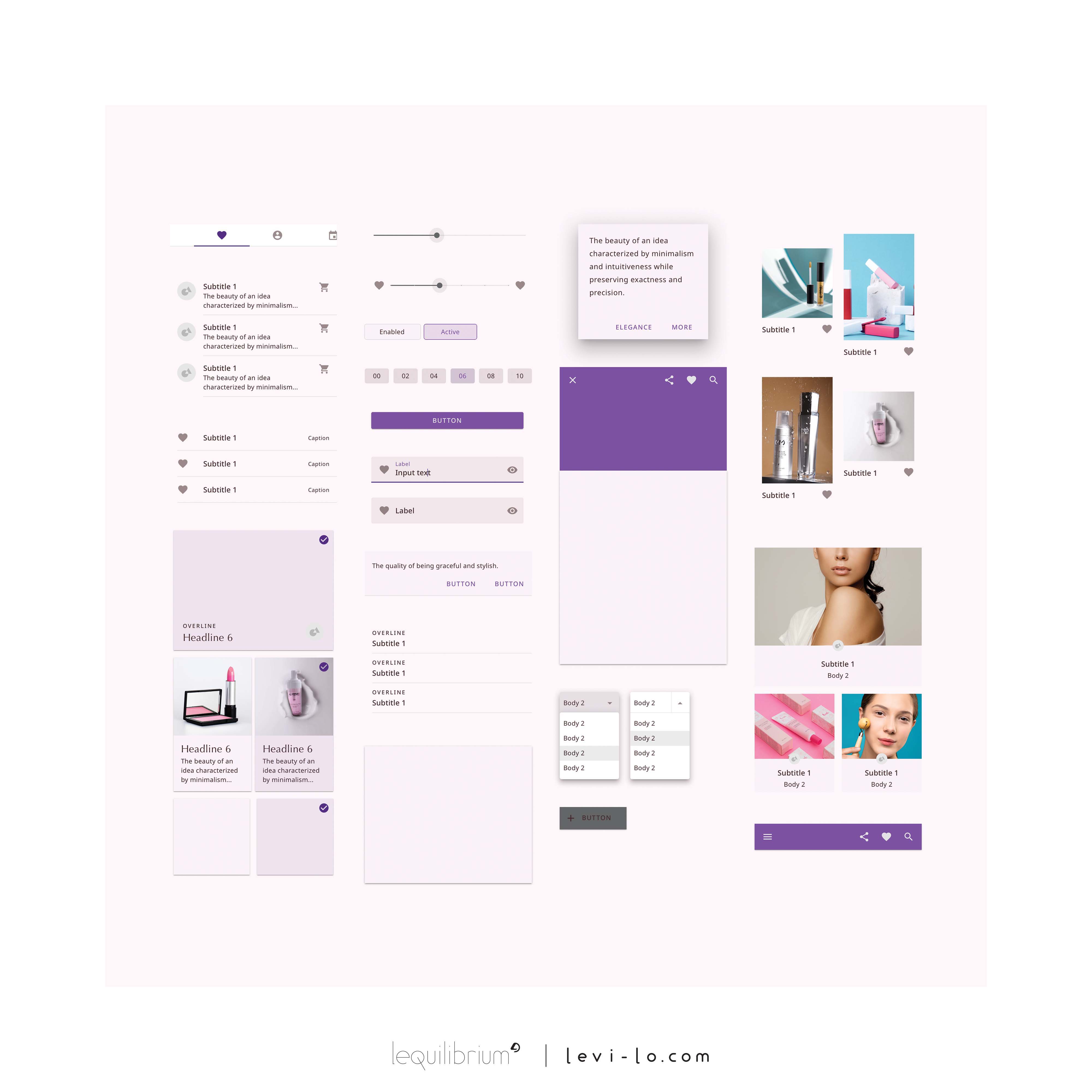 The User Interface Theme of Elegance, designed by Levi Lo