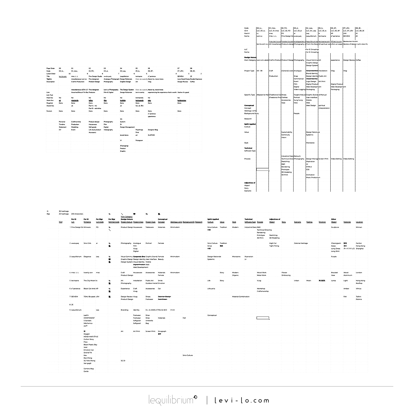 Levi Lo Label Info Management & Label Nature Positioning & Project Info Management