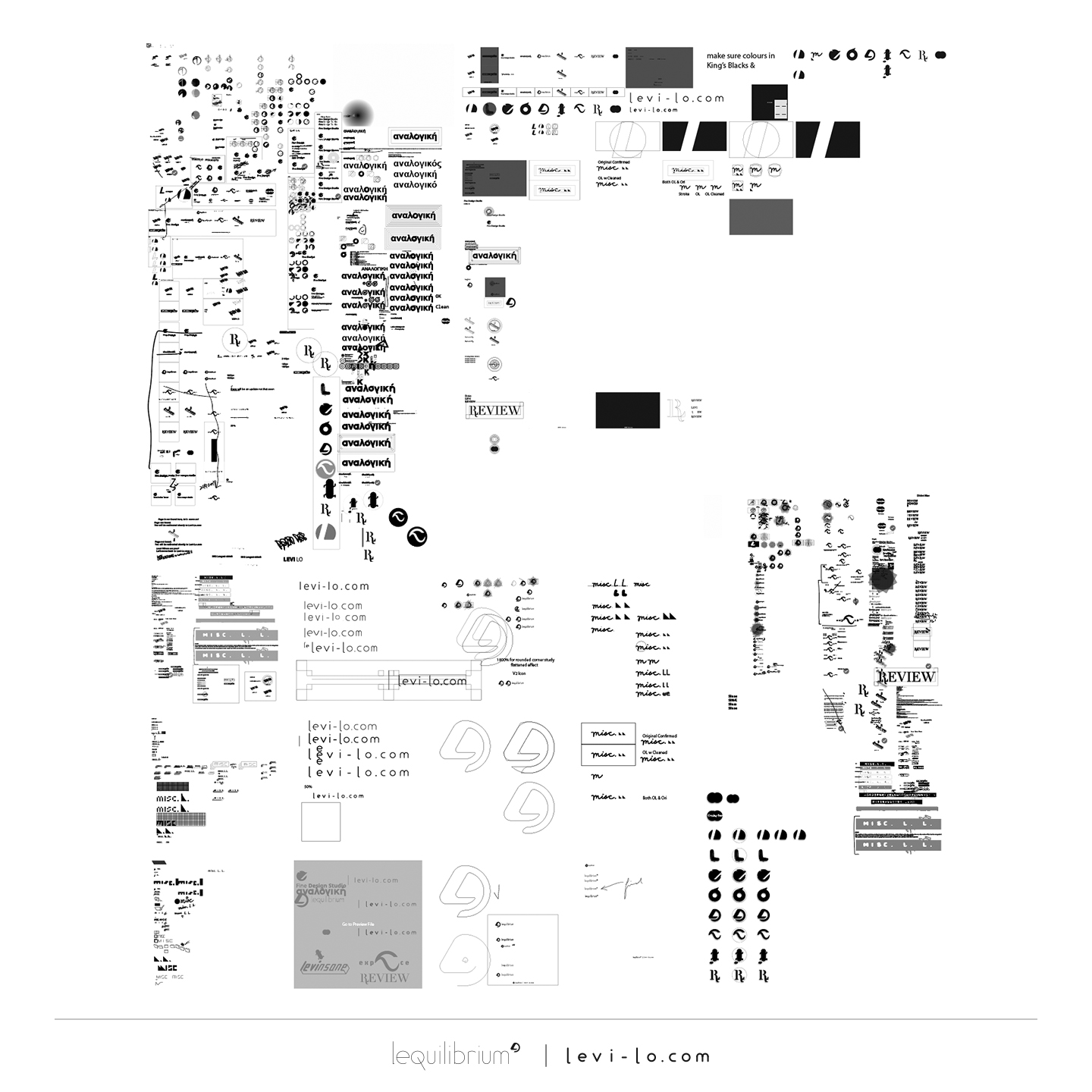 Levi Lo's Labels graphic system development