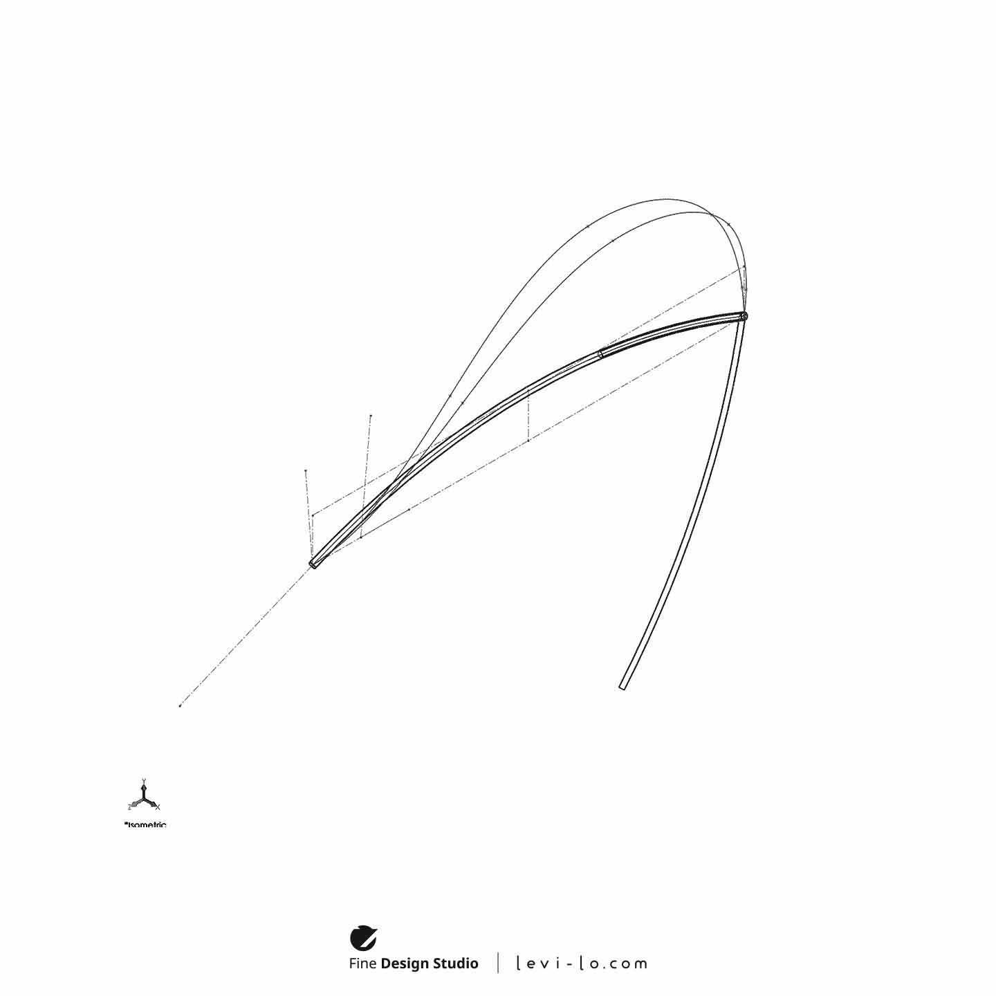 Leafin 3D Model Development Stage 4 - Folding stimulation